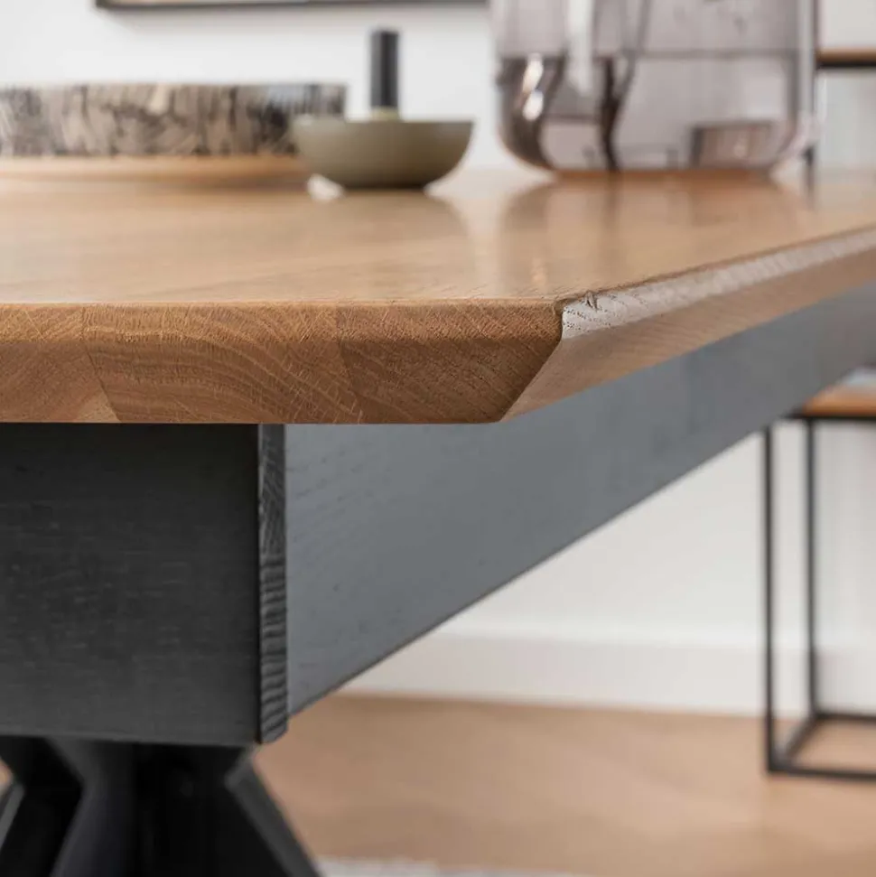 Esstisch mit Schweizer Kante & Spider Gestell - Karoline