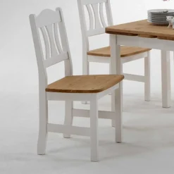 Esstisch mit Stühlen Vipe in Weiß (fünfteilig)