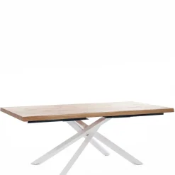 Esstisch mit weißem Mikado Fußgestell - Ewarton