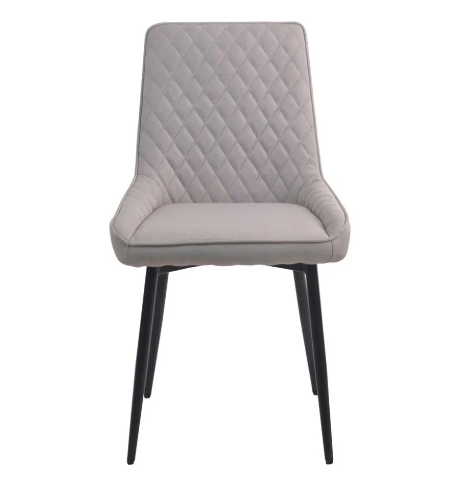 Esstisch mit X-Beinen plus 4 Stühle - Lamon (fünfteilig)