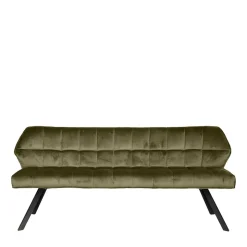 Esstisch Polsterbank in Oliv Grün Samt - Deway