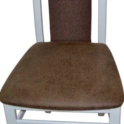 Esstisch-Gruppe in Weiß & Braun - Zero (fünfteilig)