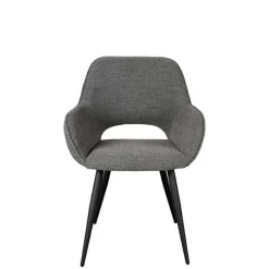 Esstisch-Sessel in Grau Boucle - Regison (2er Set)