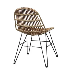 Esstischstuhl Barca aus Rattan