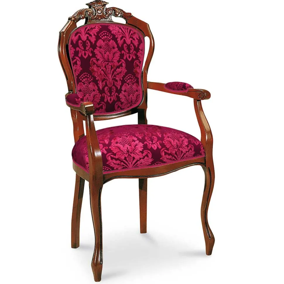 Esstischstuhl mit Armlehnen im Barockstil - Vennezo