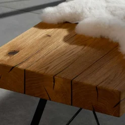 Esszimmer Bank aus Eiche & Metall - Ventida