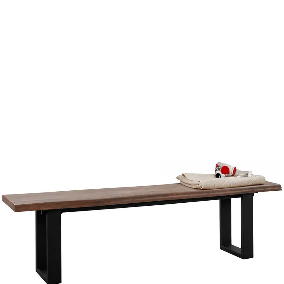 Esszimmer Bank in Holzoptik & Schwarz - Kwin