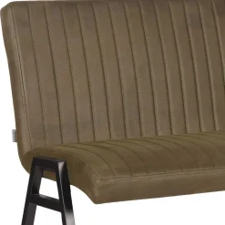 Esszimmer Bank mit Lehne in Oliv Grün Microfaser - Sorellas