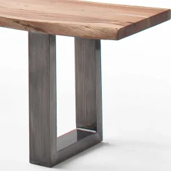 Esszimmer Baumkantenbank in Akazie Natur - Lucyanco