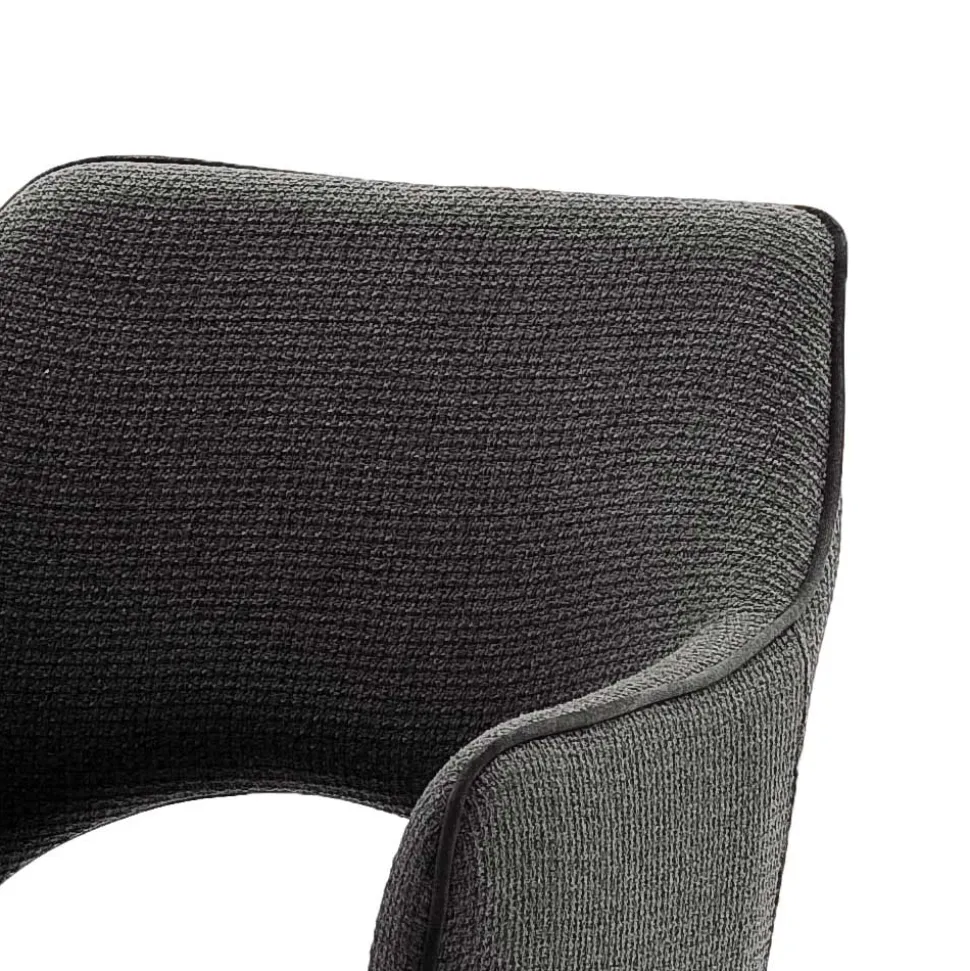 Esszimmer Drehstühle in Grau Stoff - Rirona (2er Set)