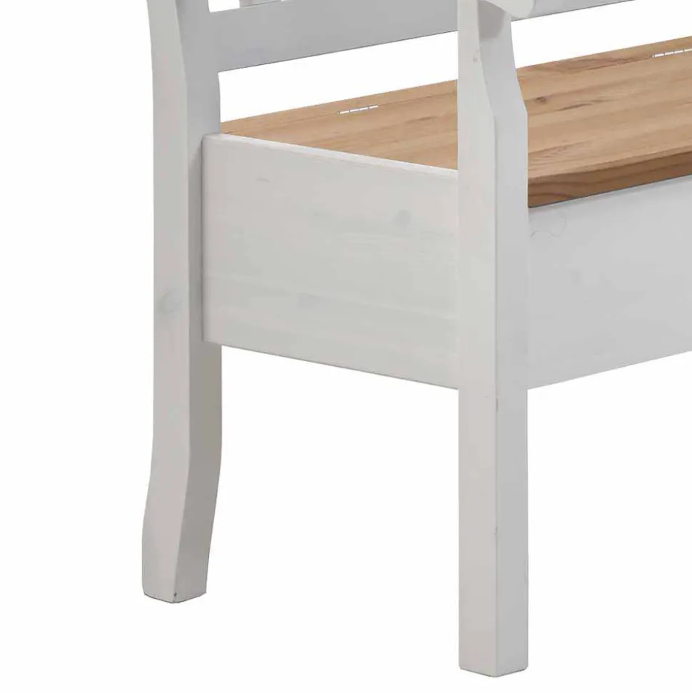 Esszimmer Eckbank Lugon aus Kiefer Weiß massiv