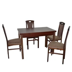 Esszimmer Einrichtung Essgruppe - Graphit (fünfteilig)