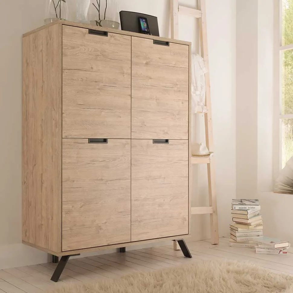 Esszimmer Highboard Rodonda im Retro Style