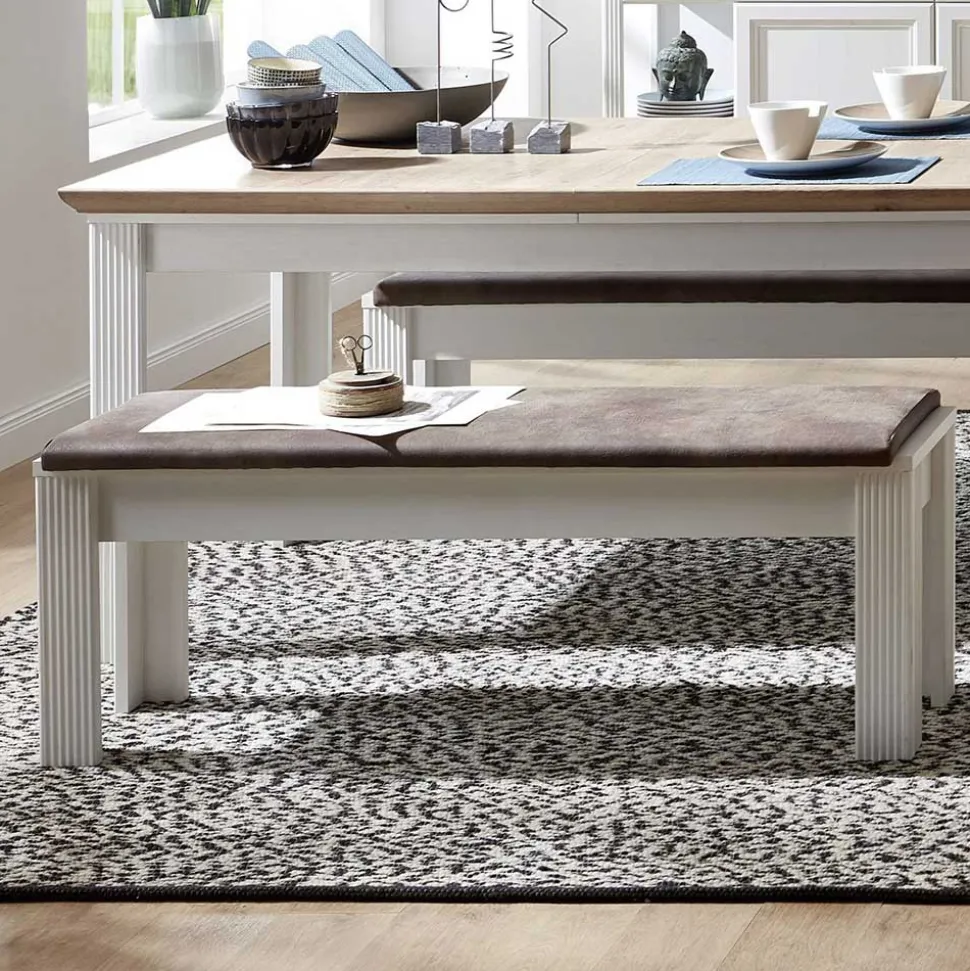 Esszimmer Landhausbank mit Polsterauflage - Sinolita