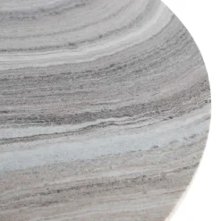 Esszimmer Marmortisch in Weiß Grau - Oscinion