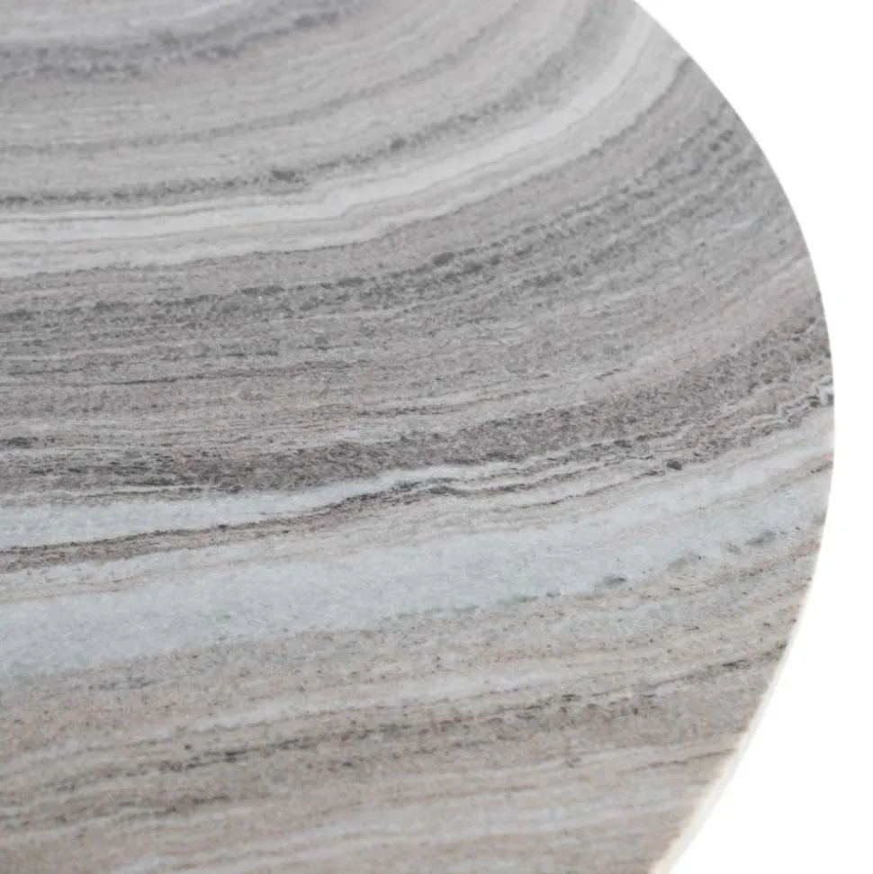 Esszimmer Marmortisch in Weiß Grau - Oscinion