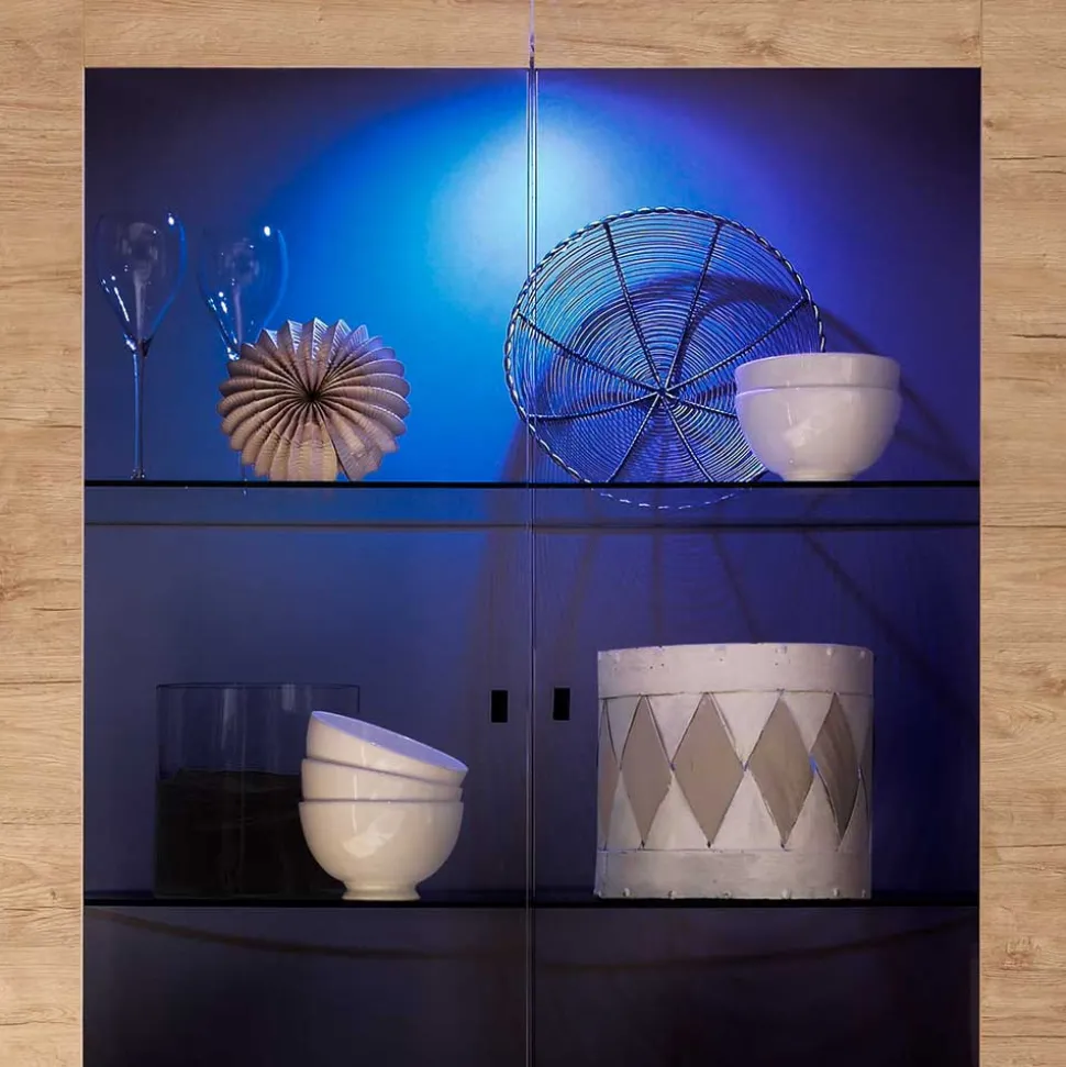 Esszimmer Möbel Set in Eiche - Rodonda (dreiteilig)