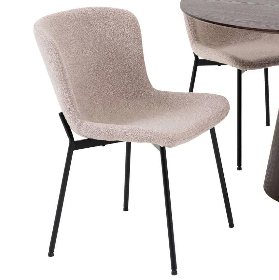 Esszimmer Möbelset mit rundem Tisch - Crystono (fünfteilig)