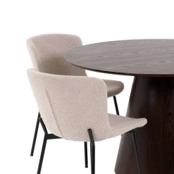 Esszimmer Möbelset mit rundem Tisch - Crystono (fünfteilig)