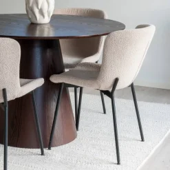 Esszimmer Möbelset mit rundem Tisch - Crystono (fünfteilig)