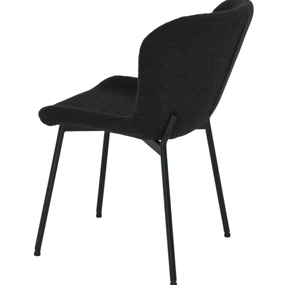 Esszimmer Polsterstuhl in Schwarz - Caleena (2er Set)