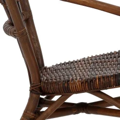 Esszimmer Rattanstuhl in Braun - Longford (2er Set)