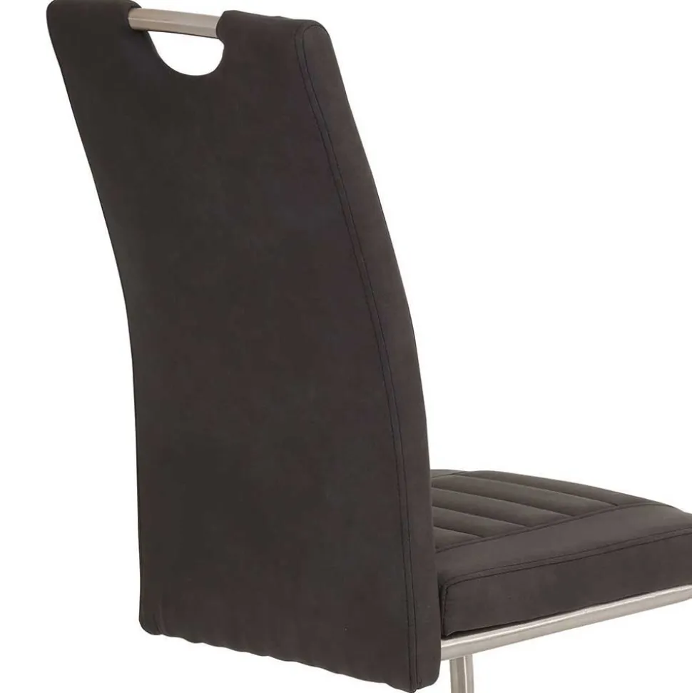 Esszimmer Schwingstuhl in Anthrazit - Zenca (Set)