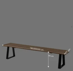 Esszimmer Sitzbank mit natürlicher Baumkante - Sympatia