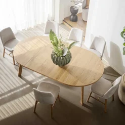 Esszimmer Sitzgruppe im Scandi Chic - Rascilda (siebenteilig)