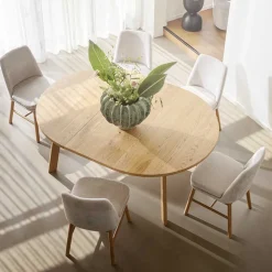 Esszimmer Sitzgruppe im Scandi Chic - Rascilda (siebenteilig)