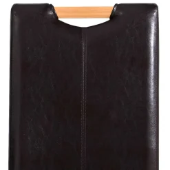 Esszimmer Stühle in Dunkelbraun & Natur - Selectra (2er Set)