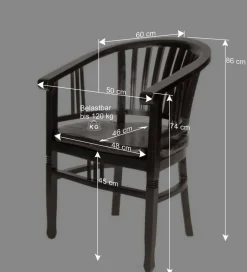 Esszimmer Stuhl Islando aus Akazie Massivholz