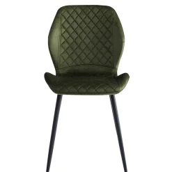 Esszimmer Stuhlset in Dunkelgrün - Yalley (4er Set)