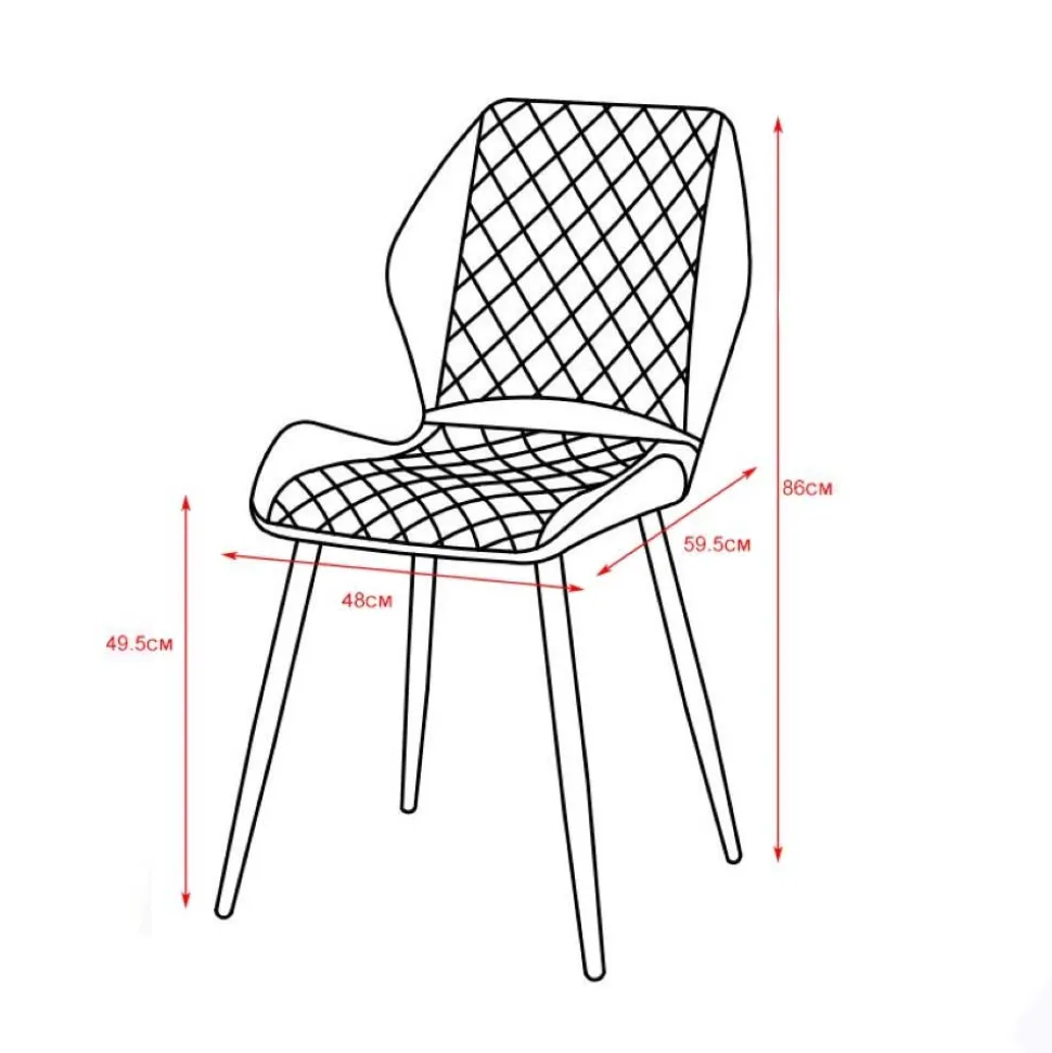 Esszimmer Stuhlset in Dunkelgrün - Yalley (4er Set)