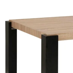 Esszimmer Tisch in Holzoptik Eiche & Schwarz - Cigano