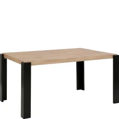 Esszimmer Tisch in Holzoptik Eiche & Schwarz - Cigano