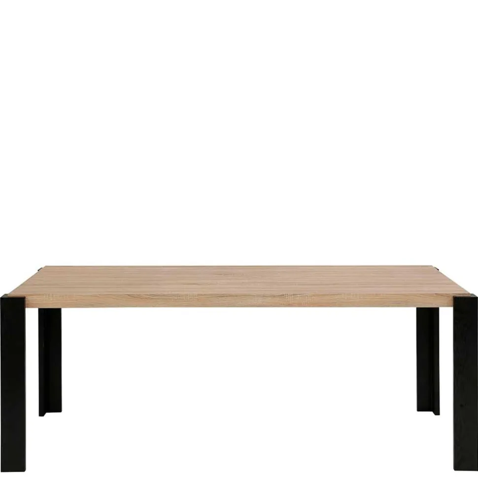 Esszimmer Tisch in Holzoptik Eiche & Schwarz - Cigano