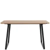 Esszimmer Tisch in Wildeiche Optik & Schwarz - Neviska