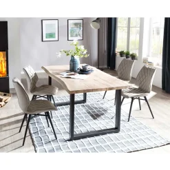 Esszimmer Tischgruppe mit 4 Stühlen - Tilveta I (fünfteilig)