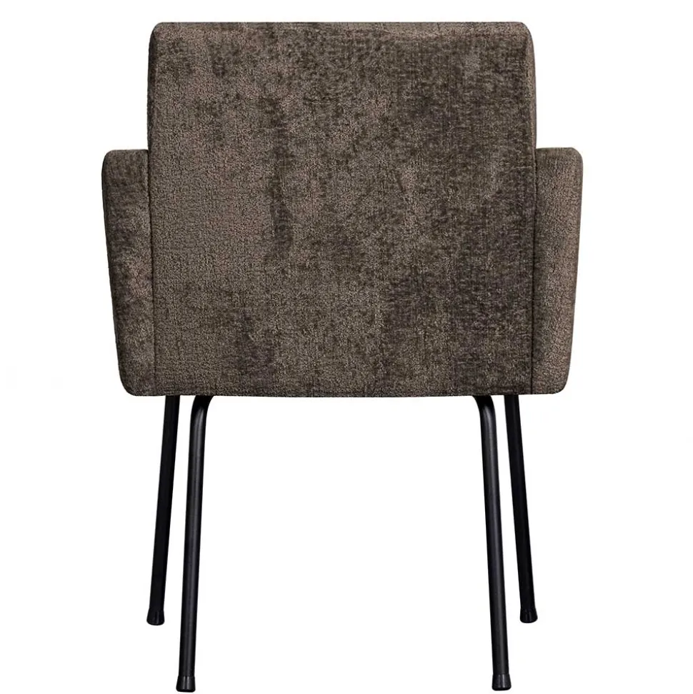 Esszimmer Tischsessel in Graubraun Stoff - Davos (2er Set)