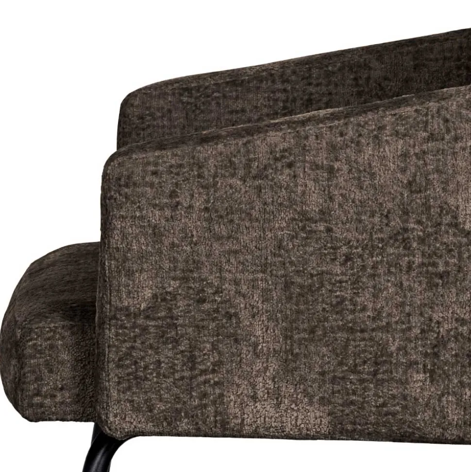 Esszimmer Tischsessel in Graubraun Stoff - Davos (2er Set)