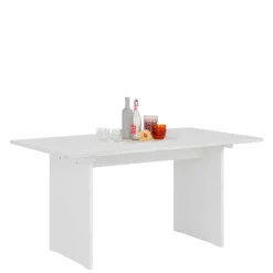 Esszimmer Wangentisch in Weiß lasiert - Vagniu