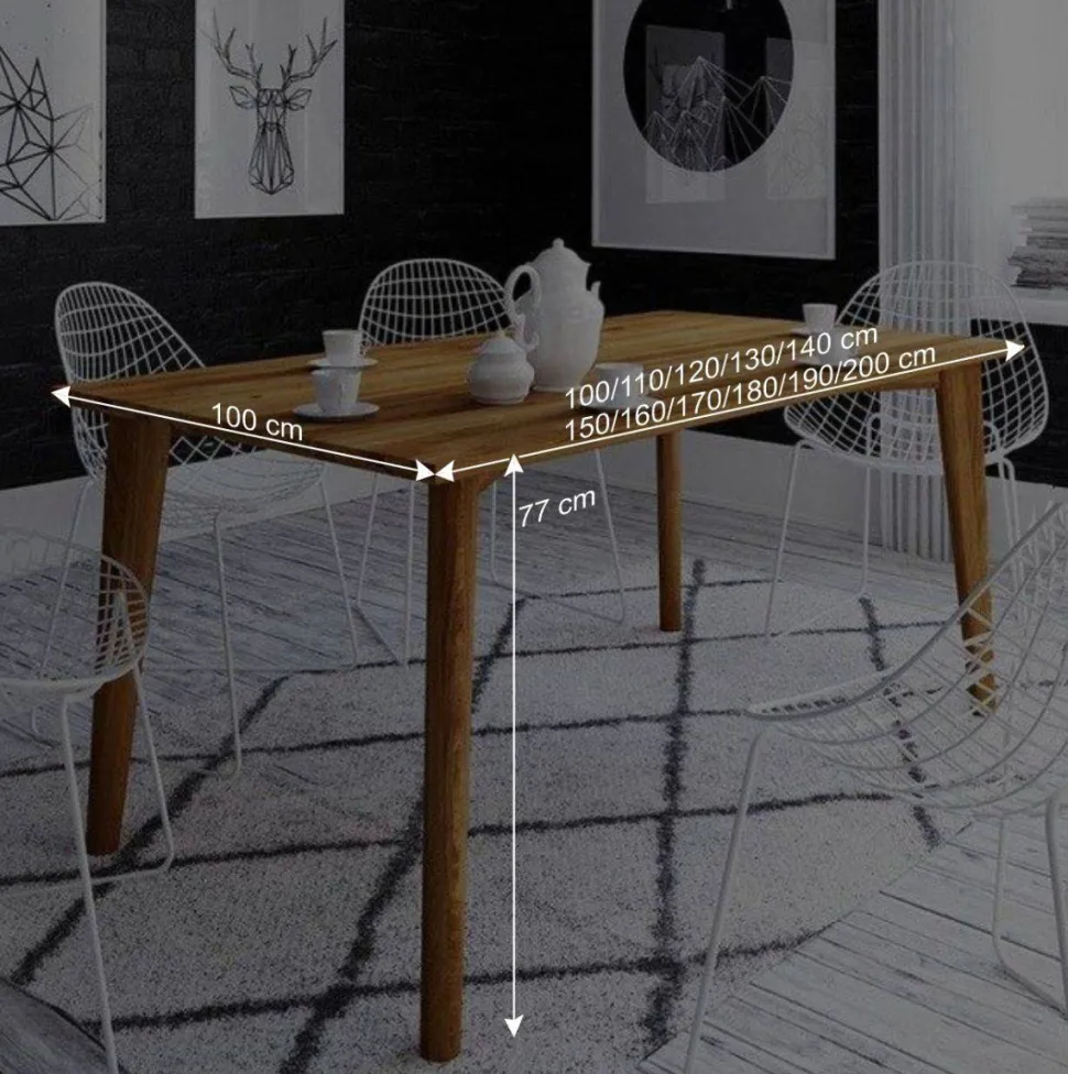 Esszimmer Wildeiche Tisch geölt - Eavy