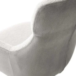 Esszimmer-Armlehnenstuhl in Lichtgrau - Delamaro (2er Set)