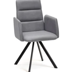 Esszimmer-Armlehnenstuhl in Hellgrau - Vanimarias