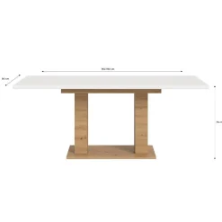 Esszimmer-Ausziehtisch mit Säulengestell - Andryas