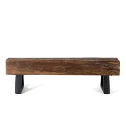 Esszimmerbank aus Recyclingholz Balken - Evinele