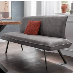 Esszimmerbank in Dunkelgrau Microfaser - Aturin