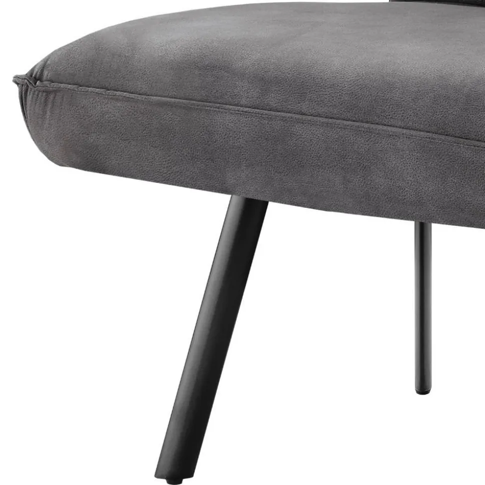 Esszimmerbank in Dunkelgrau Microfaser - Aturin