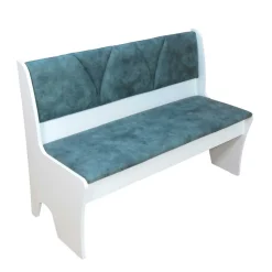 Esszimmerbank in Vintage Blau & Weiß Oratio mit Stauraum